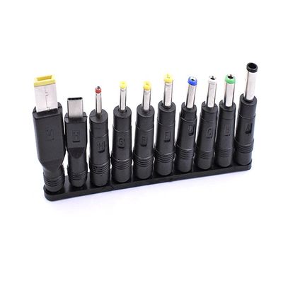 10-in-1 Universal DC Plugs Female to Male Power Supply Adapter Jack Connector Tips for Laptop