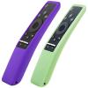 2 PackCase Glow in The Dark Compatible with Samsung Smart TV Remote Controller BN59 Series, Silicone Cover Protector Shockproof Anti-Slip Skin Sleeve (Glow Purple and Green) view 2