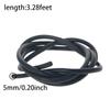 Aicosineg Soft Silicone Bending Insert for Water Cooling Shaping Rigid Tubing VMQ Durable Round Bar 5mm Length 1m Black 2Pcs view 3