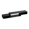 FABATO 59" Floating TV Stand with Power Outlet Wall Mounted Media Console Cabinet Shelf Under TV for Cable Box Audio Video Black view 1