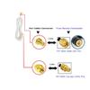CORONIR 33ft Cable RP-SMA Coaxial Extension Cable Male to Female Connector for Wireless LAN Router Bridge & Cellular Antenna White view 2