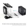 YALLSAME Protective Case for GoPro 7 6 5 Skeleton Housing Case with Accessible Back Door & Charging Hole Accessories for GoPro Hero 7 6 5 Black Hero 2018 view 4