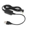 1.2m/3.9ft Portable USB Charger Cable USB Charger Power Socket Adapter Charging Panel Mount Abs Shell Wire Fit for Yaesu Vx-6R Vx7R Ft60R Vx177 Walkie Talkie Radio view 2