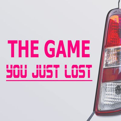 Custom Brother - The Game You JUST Lost Pink Color Car Laptop Wall Bumper Decal Sticker, DesC78