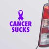 Custom Brother - Cancer Sucks Cancer Purple Color Car Laptop Wall Bumper Decal Sticker, DesW19 view 1