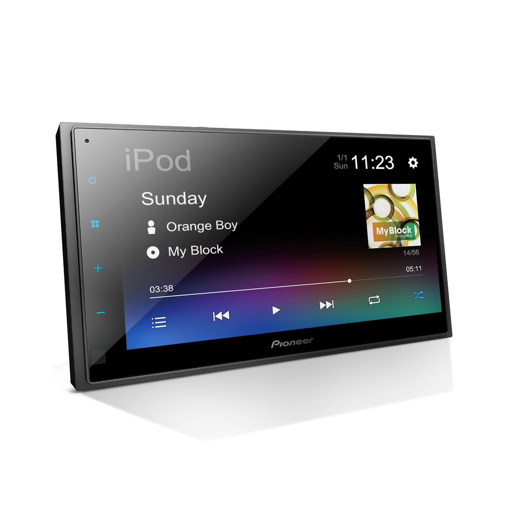 Pioneer DMH-341EX Double-DIN Digital Multimedia Receiver, with WebLink, Amazon Alexa Integration via The Pioneer Vozsis App, Bluetooth and Backup Camera Compatibility, 6.8 Touchscreen