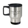 Cool Amateur Radio Gifts, Amateur Radio is My Happy Place, Holiday Travel Mug For Amateur Radio view 1