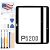 Screen Replacement for Samsung Galaxy Tab 3 10.1" P5200 P5210 Touch Screen Digitizer Tablet Sensor Full Glass Panel Repair Kits,Included Free Tools +Adhesive (Without LCD Display) (Black) view 1