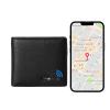 Men Wallet with Tracker Work with iOS&Android, Wallet Tracker with Bifold Genuine Leather Wallet 8 Card &1 ID Windows & 2 Cash Slot&Coin Pocket (Black) view 1