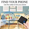 Men Wallet with Tracker Work with iOS&Android, Wallet Tracker with Bifold Genuine Leather Wallet 8 Card &1 ID Windows & 2 Cash Slot&Coin Pocket (Black) view 3