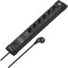 Brennenstuhl Power Extension 1.8 M 6 Ac Outlet(S) Indoor Black, W128427121 (Outlet(S) Indoor Black) view 1
