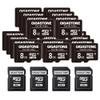 GIGASTONE 8GB Micro SD Card 20-Pack, Full HD Video, Surveillance Security Cam Action Camera Drone, 80MB/s Micro SDHC Class 10, with Adapters view 1