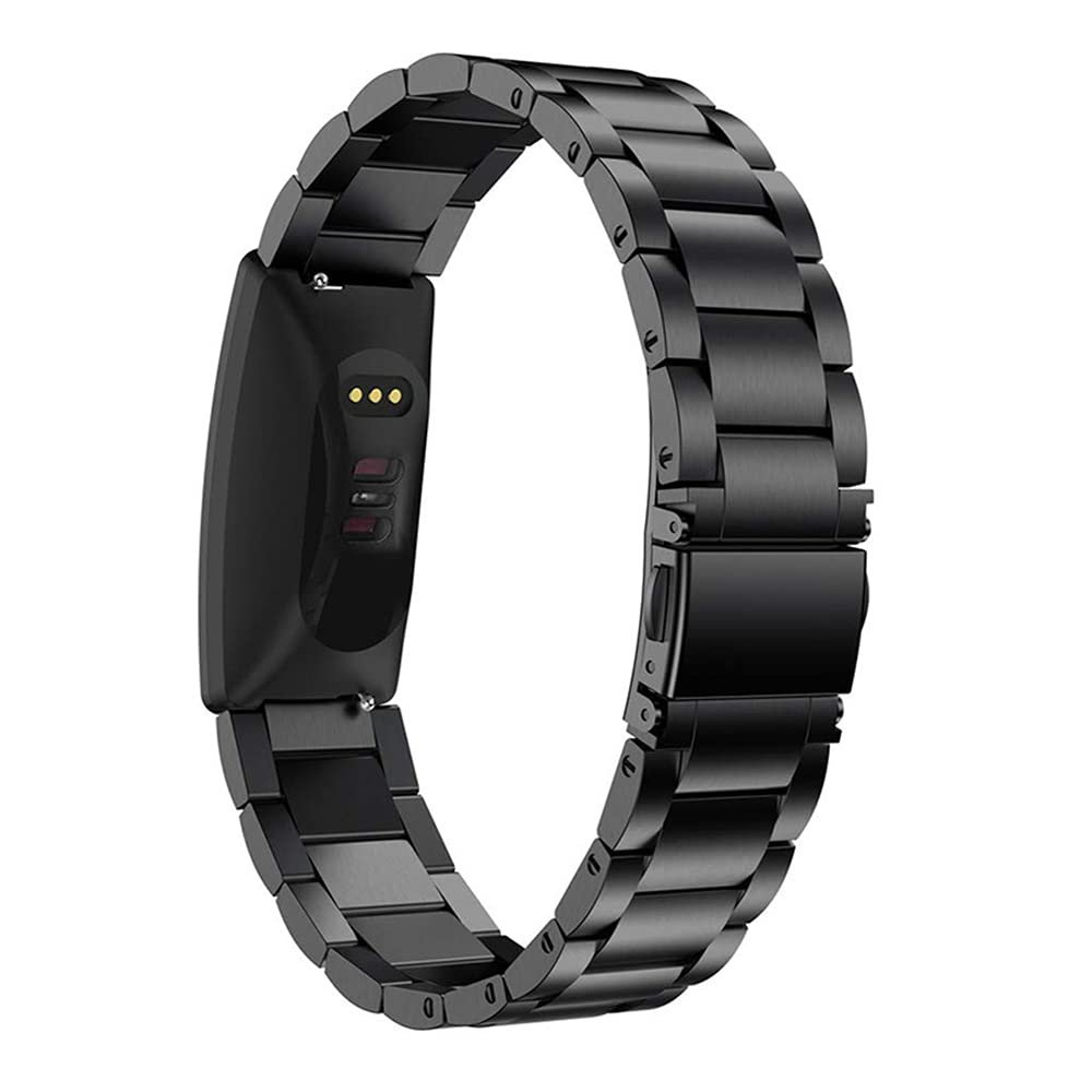 AISPORTS Compatible with Fitbit Inspire/Inspire HR Band Stainless Steel for Women Men, Adjustable Solid Metal Wristband Bracelet Replacement Strap for Fitbit Inspire/Inspire HR/Ace 2 Fitness Tracker