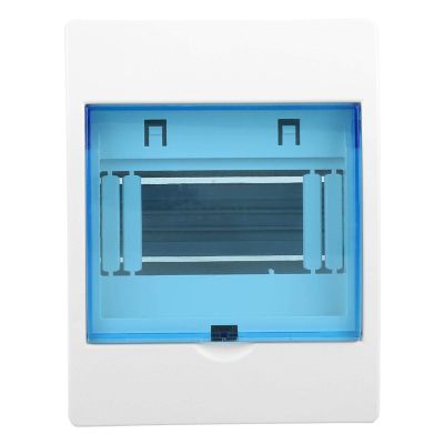 Distribution Box, Plastic Transparent Cover Power Distribution Protection Box For 4-6 Ways Circuit Breaker Indoor On The Wall 1pc