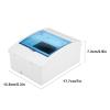 Distribution Box, Plastic Transparent Cover Power Distribution Protection Box For 4-6 Ways Circuit Breaker Indoor On The Wall 1pc view 2