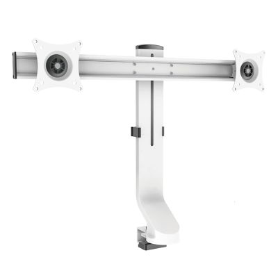 QTBH Monitor Arm Column Monitor Desk Mount Stand Dual Screen Monitor Stand Mount 7.4" Height-Adjustable Monitor Mount, Rotating, Suitable for 17"-32" Monitors Monitor Desk Mount (Style : Dual Screen)