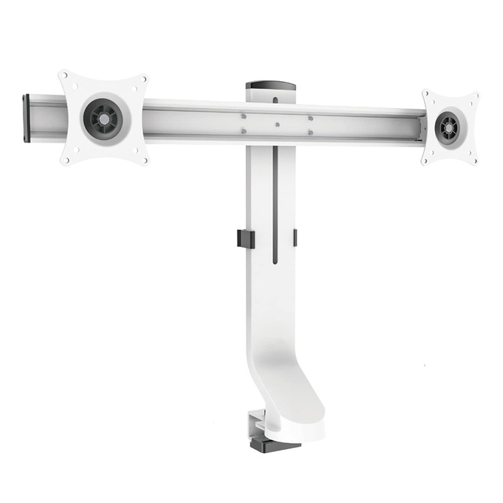 QTBH Monitor Arm Column Monitor Desk Mount Stand Dual Screen Monitor Stand Mount 7.4" Height-Adjustable Monitor Mount, Rotating, Suitable for 17"-32" Monitors Monitor Desk Mount (Style : Dual Screen)