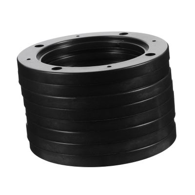 Wakauto 4 Pairs Plastic Horn Gasket Vehicle Speaker Spacers Universal Speaker Adapter Auto Speaker Mount Spacer Abdominal Hollow