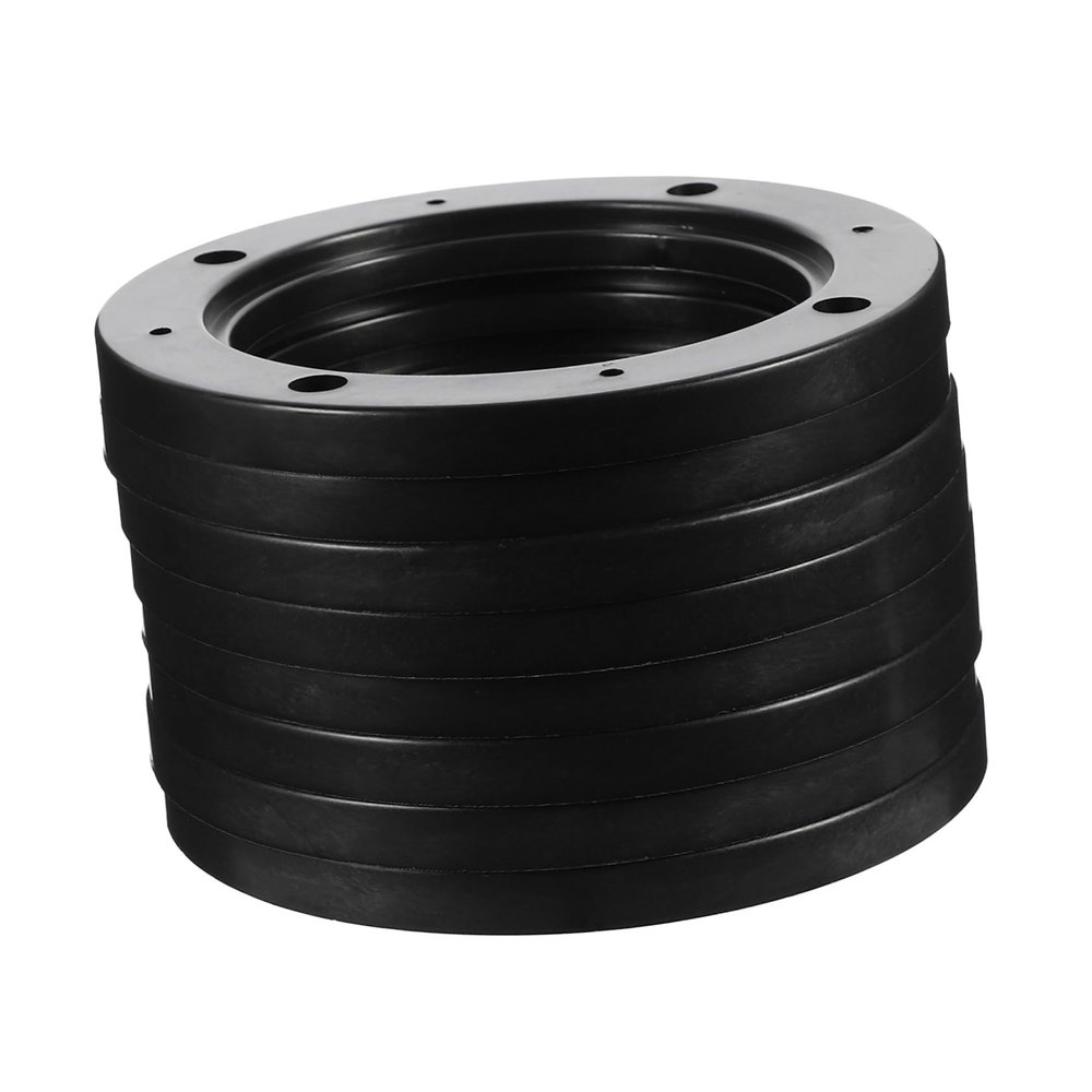 Wakauto 4 Pairs Plastic Horn Gasket Vehicle Speaker Spacers Universal Speaker Adapter Auto Speaker Mount Spacer Abdominal Hollow