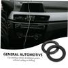 Wakauto 4 Pairs Plastic Horn Gasket Vehicle Speaker Spacers Universal Speaker Adapter Auto Speaker Mount Spacer Abdominal Hollow view 4