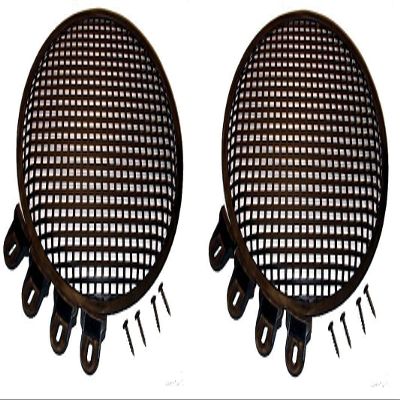 2 Heavy Duty Steel Penn Elcom Subwoofer 12" Round Waffle Grill Cover W/ Hardware