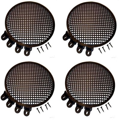 4 Pack Heavy Duty Steel Penn Elcom 12" Round Grill with Hardware