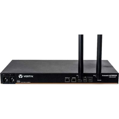 Vertiv Avocent ACS8000 Serial Console, 8 Port Console Server, Dual AC Power, AT&T and Verizon Support, 4G LTE Cellular Connectivity, Remote Data Center and Out of Band Management (ACS8008-NA-DAC-400)