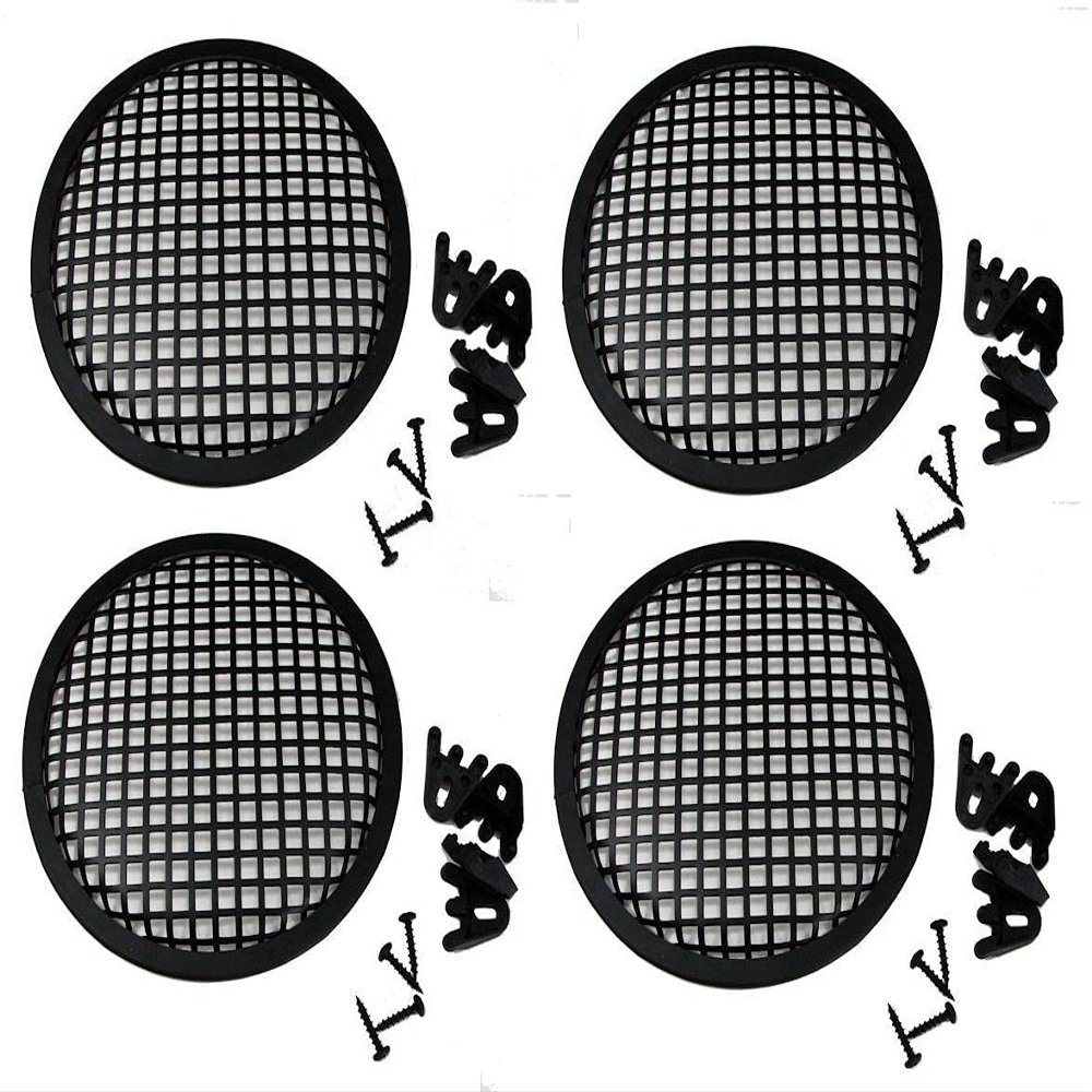 4 Pack Penn Elcom G08 Speaker Grill with Mounting Hardware for 8" Sub Woofers