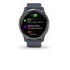 Garmin Venu 2 (Renewed), GPS Smartwatch with Advanced Health Monitoring and Fitness Features, Silver Bezel with GraniteBlue Case and Silicone Band view 2