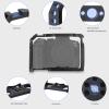 Camera Full Cage for Canon R5 R6 Mirrorless,Extension Mount Microphone Fill Light Bracket Filming Accessories,with Cold Shoe view 2