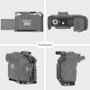 Camera Full Cage for Canon R5 R6 Mirrorless,Extension Mount Microphone Fill Light Bracket Filming Accessories,with Cold Shoe view 4