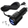 Dash Cam Charger 2025 Upgraded Micro USB Car Charger with Dual USB Port Compatible with APEMAN, Rexing, Byakov, AKASO, Crosstour, Trekpow, Pruveeo, OldShark, Gar'min and Most Other Dash Cam, (6.5FT) view 1