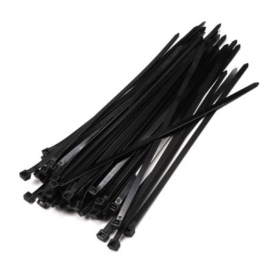 Heyiarbeit Cable Zip Ties 300mm Long7.6mm Wide Eco-Friendly Nylon Plastic Black Wire Tie Wraps for Home Office Garden Garage Workshop 200pcs