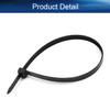 Heyiarbeit Cable Zip Ties 300mm Long7.6mm Wide Eco-Friendly Nylon Plastic Black Wire Tie Wraps for Home Office Garden Garage Workshop 200pcs view 3