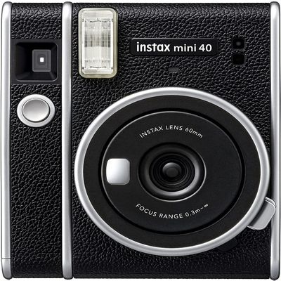 Fujifilm Instax Mini 40 Instant Film Camera with Built-in Selfie Lens, Auto Exposure, Auto Shutter Speed, Easy to Use, Stylish and Classic Design Polaroid Cameras for Pro or Beginners (Renewed)