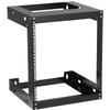 12U Wall Mount Rack Open Frame 19 Inch Server Equipment 2 Post Network Cabinet 18 inches Depth Black by Tedgetal view 1