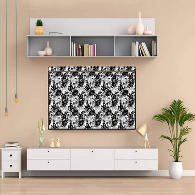 MOGNE FAB Dustproof Waterproof Printed LED Cover with Transparent Polythene Layer Compatible for 43 inches (All Models) ||Black