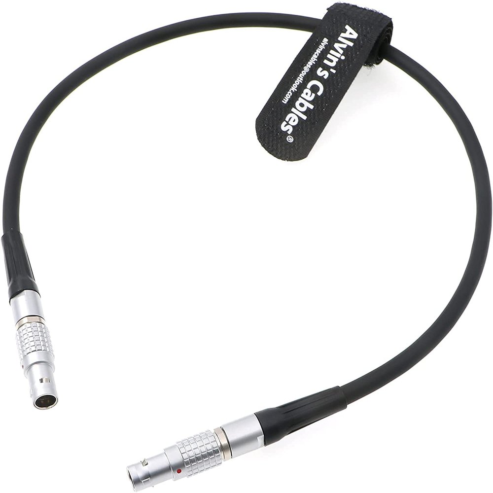 Alvin's Cables Power Cable for Zacuto-Kameleon-EVF Gold-Mount-Adapter-Plate Compatible with Battery-Plate 4 Pin Male to 2 Pin Male 50CM