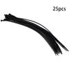 Yinpecly 25PCS Resistant Cable Zip Ties 15.75 Inch Tensile Strength Eco-Friendly Wire Tie Black view 3
