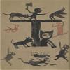 Figures and Construction with Cat : Bill Traylor : Archival Quality Art Print view 1