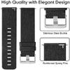 Lamshaw GT01 Smartwatch Band, Breathable Nylon Woven Fabric Replacement Accessory Strap Compatible for Dirrelo GT01 / LETSCOM GT01 1.55" / Hamile Smart Watch/Fitpolo GT01 Smartwatch (Black) view 3