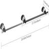 WINCASE Crystal Towel Bar, Black Adjustable Towel Rack, Single Hand Towel Holder Bathroom Shower Towel Rail Rod Modern Luxury Wall Mount Matte Black view 4