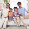 craftshou 4 Pack Red Blue 3D Glasses,3D Movie Game Glasses Viewing Glasses for Cyan Anaglyph Style Home Theater 3D Moives Games TV view 4