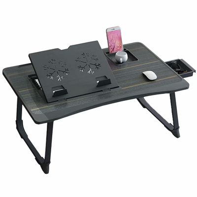 HGTRH Portable Adjustable Laptop Bed Desk Stand Tray Table, Bed Table Tray Dorm Room, Computer Bed Table for Laptop and Ipad Small Dormitory Table for Working Writing Gaming and Drawing
