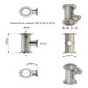 bmotiontech Superior Grade - Unequal TEE with KF40 flange and middle port KF25 flange view 3