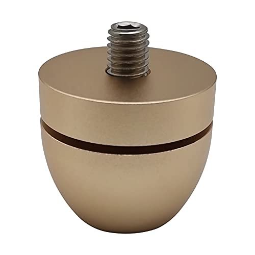 4 Pcs Speaker Shockproof Spikes Audio Amplifier Isolation Stand Ceramic Bead Feet Holder Adjustable Damping Nail (Golden)