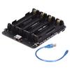 18650 Battery Holder Case , Electrical Testers Battery Testers 4-Channel Micro USB Interface Household Battery Holders 0.5A 5-8V Power Supply Expansion Module for Raspberry Pi view 1