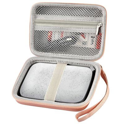 Case Compatible with HP Sprocket Portable 2x3/ Select 2.3x3.4/ 2nd Edition Printer, Travel Carrying Organizer Holder Fits for Zink Photo Paper, USB Cable and More Accessories (Box Only) - Rose Gold