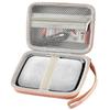 Case Compatible with HP Sprocket Portable 2x3/ Select 2.3x3.4/ 2nd Edition Printer, Travel Carrying Organizer Holder Fits for Zink Photo Paper, USB Cable and More Accessories (Box Only) - Rose Gold view 1