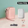 Case Compatible with HP Sprocket Portable 2x3/ Select 2.3x3.4/ 2nd Edition Printer, Travel Carrying Organizer Holder Fits for Zink Photo Paper, USB Cable and More Accessories (Box Only) - Rose Gold view 3